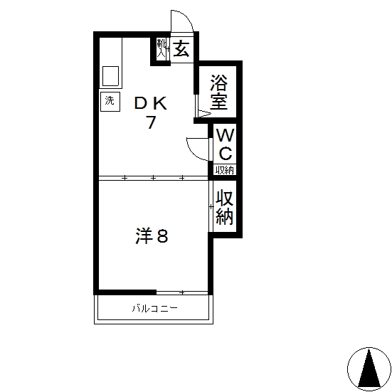 カノウハイム(4B)間取図①