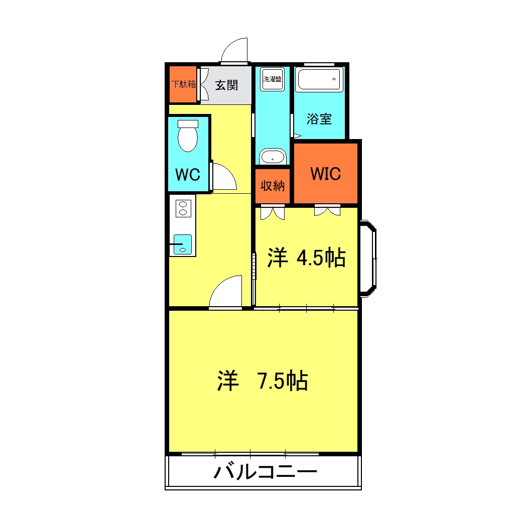 間取図　アルカディア