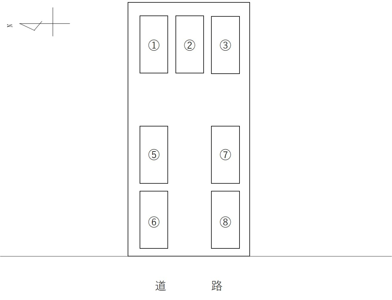 駐車場配置図　月見坂町